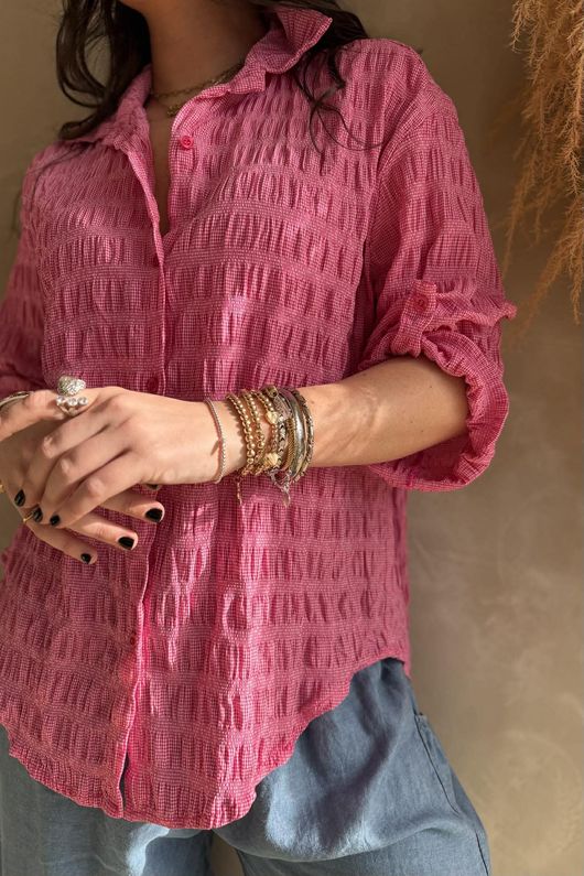 Hey Sucker Blouse Hot Pink /29=